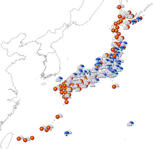 27日の天気予報