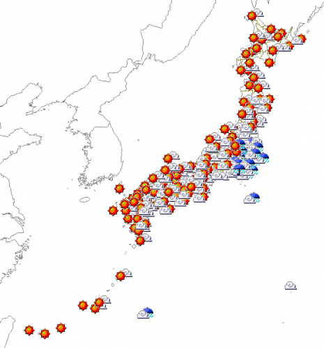 24日の天気予報