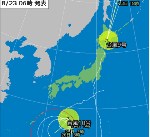 23日6時台風予測