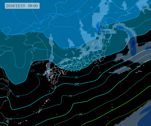 次の寒気の底は木曜日