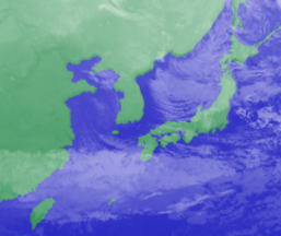 1月13日3時気象衛星画像