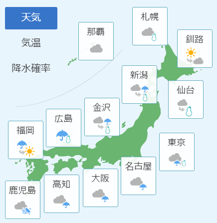 1月20日天気予報