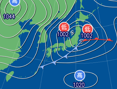 1月30日9時予想天気図