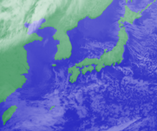 1月26日3時気象衛星雲画像
