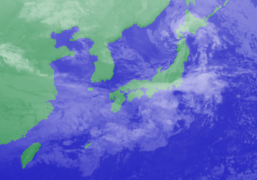 1月19日3時気象衛星雲画像