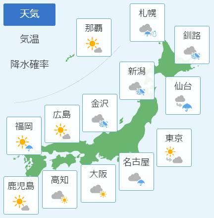 1月27日天気予報