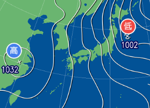 2月11日21時の予想天気図