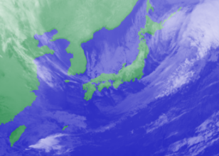 2月21日3時のひまわり雲画像