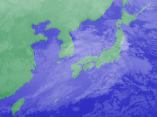 2月9日3時の気象衛星雲画像