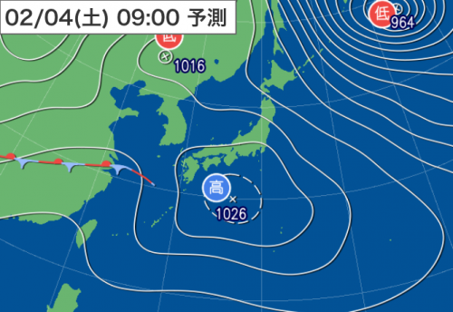 20170202_3日9時予想天気図