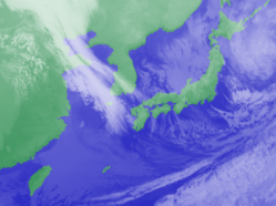 2月7日3時気象衛星雲画像