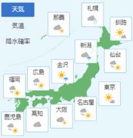 3月4日の天気予報