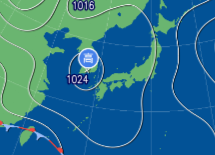 3月11日9時の予想天気図