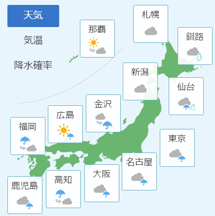 3月2日の天気予報