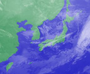 3月7日3時のひまわり雲画像