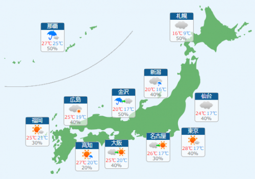 5 17 朝イチ 南西諸島は雷雨に注意 九州は下り坂 ライフレンジャー トピックス